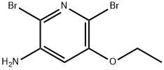 3-Amino-2,6-dibromo-5-ethoxypyridine Struktur