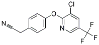 4-[3-Chloro-5-(trifluoromethyl)pyridin-2-yloxy]phenylacetonitrile Struktur