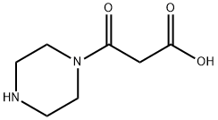 3-OXO-3-PIPERAZIN-1-YL-PROPIONIC ACID Struktur