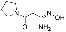 3-OXO-3-(1-PYRROLIDINO)PROPIONAMIDOXIME Struktur