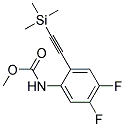 (4,5-DIFLUORO-2-TRIMETHYLSILANYLETHYNYL-PHENYL)-CARBAMIC ACID METHYL ESTER Struktur