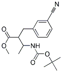 3-BOC-AMINO-2-(3-CYCNOBENZYL)-BUTYRIC ACID METHYL ESTER Struktur