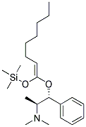 DIMETHYL-[(1S,2R)-1-METHYL-2-PHENYL-2-((Z)-1-TRIMETHYLSILANYLOXY-OCT-1-ENYLOXY)-ETHYL]-AMINE Struktur