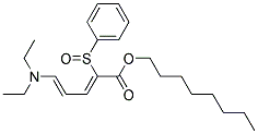 OCTYL 5-DIETHYLAMINO-2-PHENYLSULFINYL-2,4-PENTADIENOATE Struktur