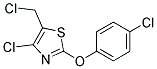 4-CHLORO-5-CHLOROMETHYL-2-(4-CHLOROPHENOXY)THIAZOLE Struktur