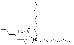 Methyl Trioctyl ammonium hydrogen phosphate Struktur