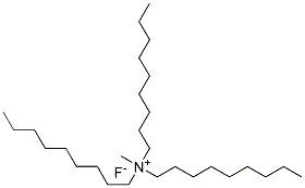 Trinonyl methyl ammonium fluoride Struktur