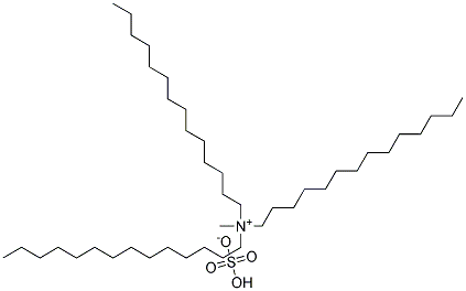 Tritetradecyl methyl ammonium hydrogen sulfate Struktur