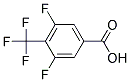 3,5-Difluoro-4-(trifluoromethyl)benzoic acid, 97+% Struktur