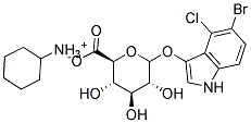 5-Bromo-4-chloro-3-indolyl-D-glucuronide cyclohexylamine salt Struktur