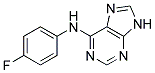 (4-FLUOROPHENYL)(9H-PURIN-6-YL)AMINE Struktur