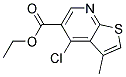 ETHYL 4-CHLORO-3-METHYLTHIENO[2,3-B]PYRIDINE-5-CARBOXYLATE Struktur