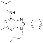 9-BUTYL-N-ISOBUTYL-2-METHYL-8-PHENYL-9H-PURIN-6-AMINE Struktur