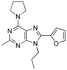 8-(FURAN-2-YL)-2-METHYL-9-PROPYL-6-(PYRROLIDIN-1-YL)-9H-PURINE Struktur