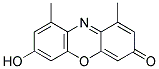 7-HYDROXY-1,9-DIMETHYL-PHENOXAZIN-3-ONE Struktur