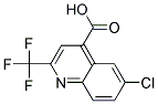 6-CHLORO-2-(TRIFLUOROMETHYL)QUINOLINE-4-CARBOXYLIC ACID Struktur