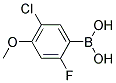 5-CHLORO-2-FLUOUR-4-METHOXYPHENYLBORONIC ACID Struktur