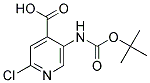 5-[N-(TERT-BUTOXYCARBONYL)AMINO]-2-CHLOROPYRIDINE-4-CARBOXYLIC ACID Struktur