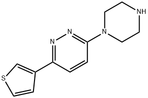 3-(PIPERAZIN-1-YL)-6-(THIOPHEN-3-YL)PYRIDAZINE Struktur