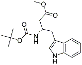 (S)-3-(BOC-AMINO)-4-(3-INDOLYL)BUTYRIC ACID METHYL ESTER Struktur