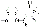 N-(3-CHLORO-2,2-DIMETHYLPROPANOYL)-N'-(2-METHOXYPHENYL)THIOUREA, TECH Struktur