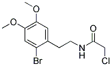 N1-(2-BROMO-4,5-DIMETHOXYPHENETHYL)-2-CHLOROACETAMIDE, TECH Struktur