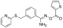 O1-(2-THIENYLCARBONYL)-3-[(2-PYRIDYLTHIO)METHYL]BENZENE-1-CARBOHYDROXIMAMIDE Struktur