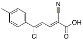 5-CHLORO-2-CYANO-5-(4-METHYLPHENYL)PENTA-2,4-DIENOIC ACID, TECH Struktur