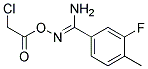 O1-(2-CHLOROACETYL)-3-FLUORO-4-METHYL-1-BENZENECARBOHYDROXIMAMIDE, TECH Struktur