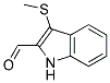 3-(METHYLTHIO)-1H-INDOLE-2-CARBALDEHYDE Struktur