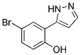 5-(5-BROMO-2-HYDROXYPHENYL)PYRAZOLE Struktur