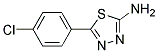 5-(4-CHLOROPHENYL)-1,3,4-THIADIAZOLE-2-AMINE Struktur