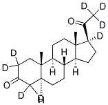 5A-PREGNAN-3,20-DIONE-2,2,4,4,17A,21,21,21-D8 Struktur