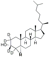 5A-CHOLESTAN-3A-OL-2,2,3B,4,4-D5 Struktur