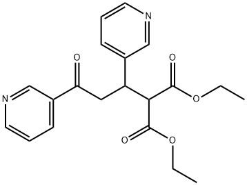 ETHYL 2-CARBOETHOXY-5-OXO-3,5-DI(3-PYRIDYL)PENTANOATE Struktur