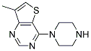 7-METHYL-4-PIPERAZINOTHIENO[3,2-D]PYRIMIDINE Struktur