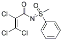 N1-(1-METHYL-1-OXO-1-PHENYL-LAMBDA~6~-SULPHANYLIDENE)-2,3,3-TRICHLOROACRYLAMIDE Struktur