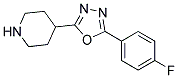 4-[5-(4-FLUOROPHENYL)-1,3,4-OXADIAZOL-2-YL]PIPERDINE Struktur