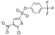 4-(TRIFLUOROMETHYL)PHENYL 5-CHLORO-4-NITROTHIOPHENE-2-SULPHONATE Struktur