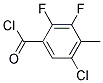 5-CHLORO-2,3-DIFLUORO-4-METHYLBENZOYL CHLORID Struktur