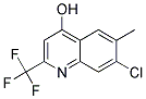 7-CHLORO-4-HYDROXY-6-METHYL-2-(TRIFLUOROMETHYL)QUINOLIN Struktur