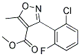 METHYL 3-(2-CHLORO-6-FLUOROPHENYL)-5-METHYLISOXAZOLE-4-CARBOXYLAT Struktur