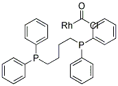 CHLOROCARBONYL[1,4-BIS(DIPHENYLPHOSPHINO)BUTANE]RHODIUM (I) Struktur