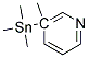 5-METHYL-5-TRIMETHYLSTANNYLPYRIDINE Struktur