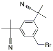 3,5-BIS-(1-CYANO-1-METHYLETHYL)BROMOMETHYLBENZENE  Struktur