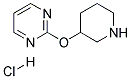 2-(Piperidin-3-yloxy)pyrimidine hydrochloride Struktur