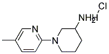 5'-Methyl-3,4,5,6-tetrahydro-2H-[1,2']bipyridinyl-3-ylamine hydrochloride Struktur