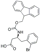 (S)-3-(Fmoc-amino)-4-(2-bromophenyl)butyric acid Struktur