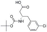 (S)-3-(Boc-amino)-4-(3-chlorophenyl)butyric acid Struktur