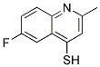 6-FLUORO-2-METHYL-QUINOLINE-4-THIOL Struktur